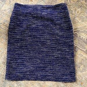 EUC Banana Republic Navy & Black Tweed, Skirt, Size 4